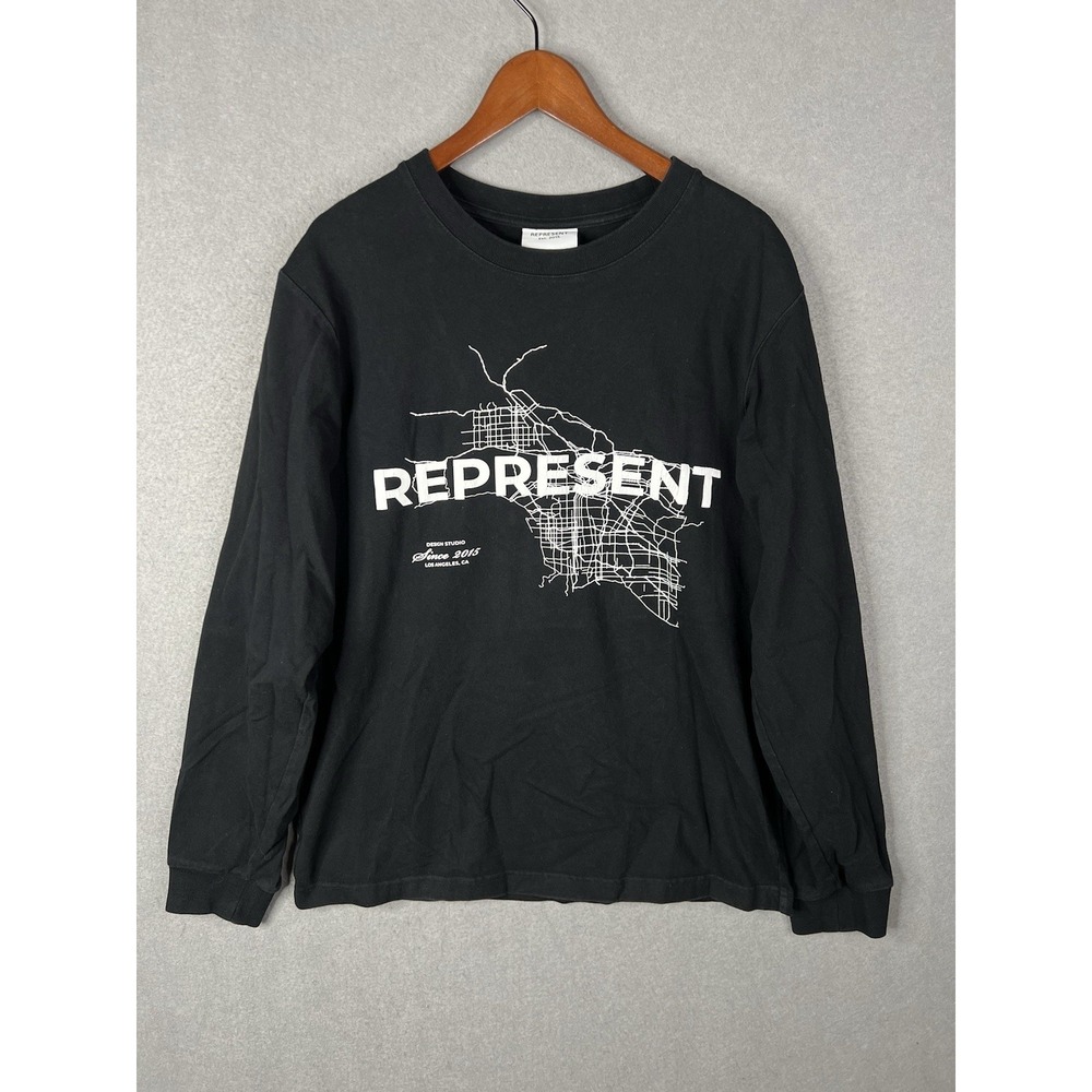 Represent T-shirt Men Owners‎ Club Print LARGE Longe Sleeve Relax Urban